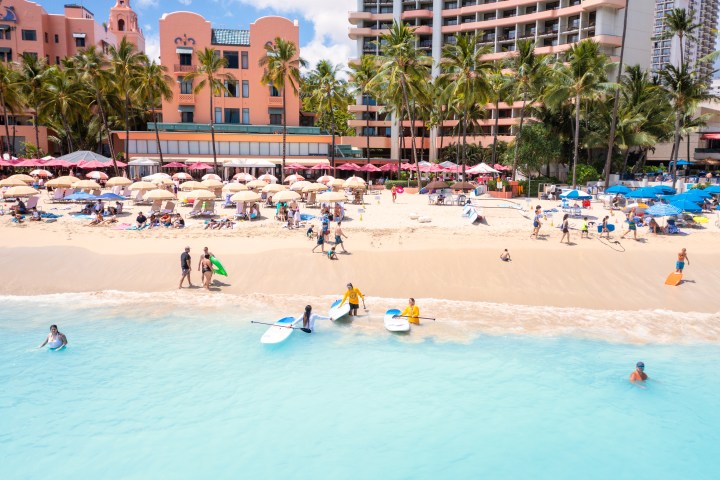 Waikiki Beach surf lessons surf learn to surf