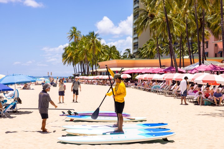 Waikiki Beach surf lessons surf learn to surf
