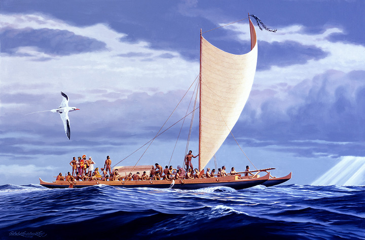 a group of people flying kites on a boat in the water