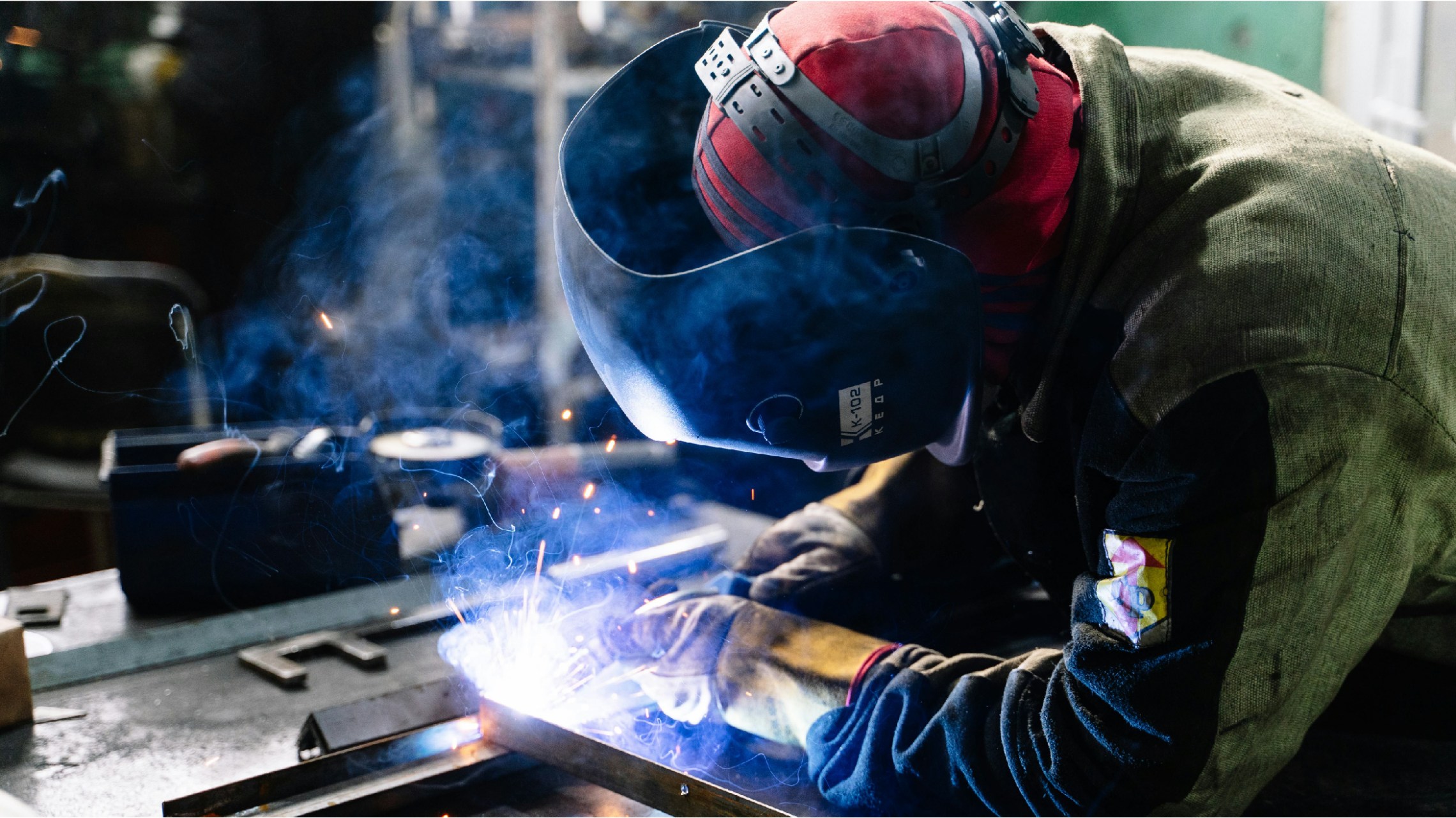 a person wearing a mask