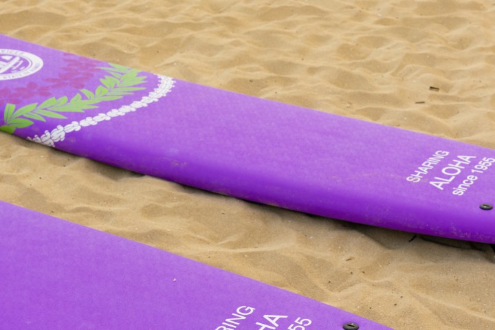 Waikiki Beach Services Surfboard Rentals 'Sharing Aloha since 1955'.